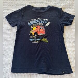 Quiksilver Kids Dark Blue T-Shirt with Surf Van Graphic